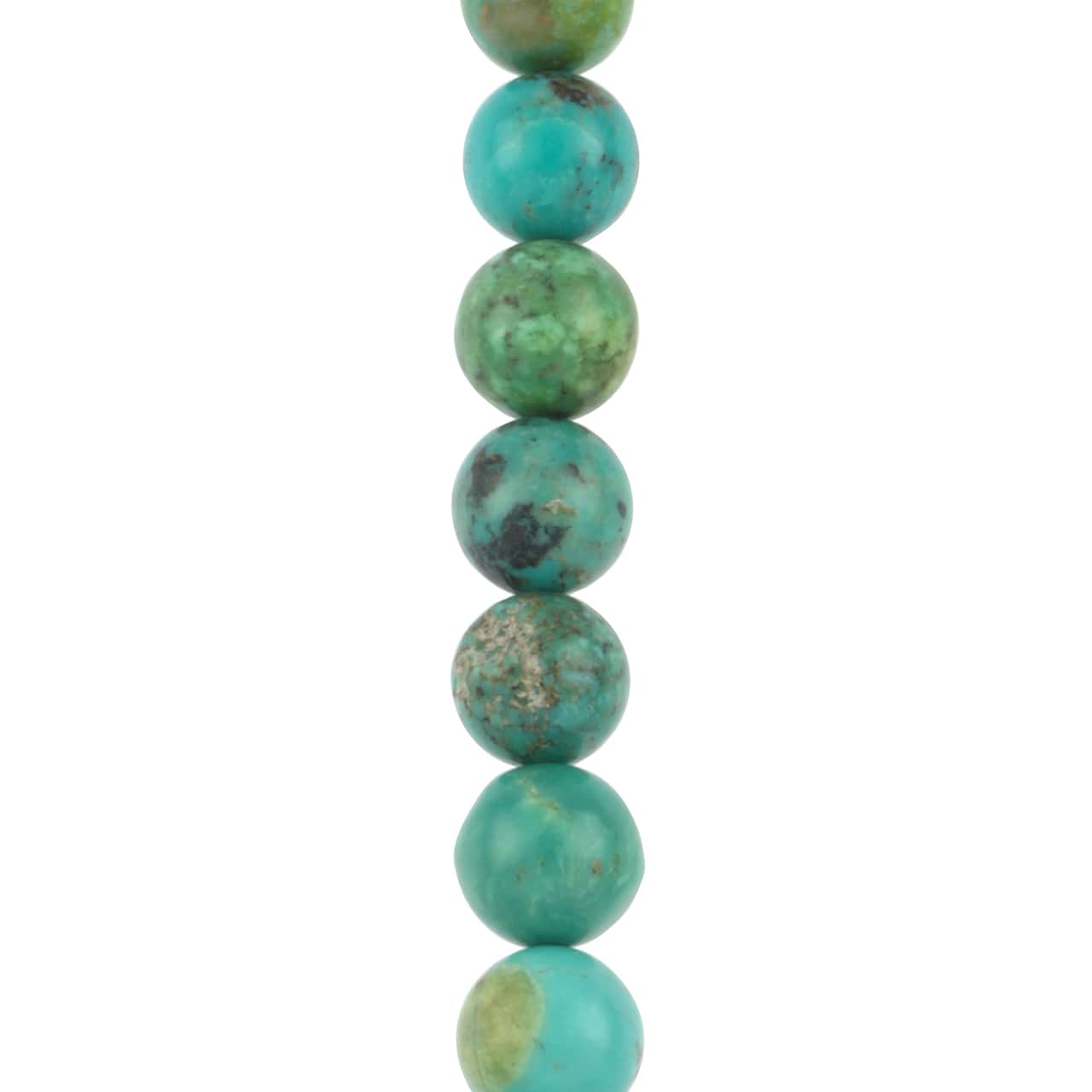 12 Packs: 11 ct. (132 total) Turquoise Round Beads, 7.5mm by Bead Landing™